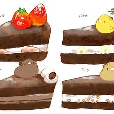 各种巧克力蛋糕插画图片壁纸