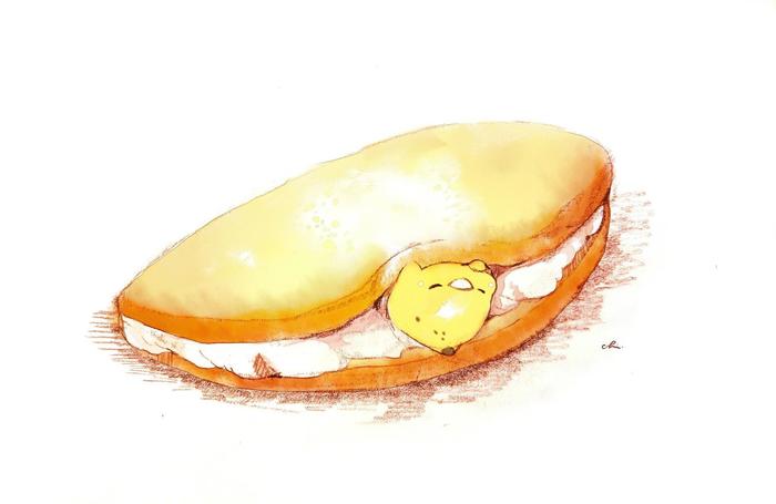 香蕉蛋包饭插画图片壁纸