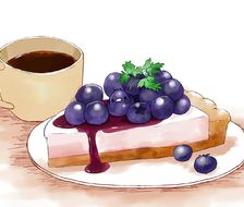 蓝莓奶酪蛋糕-原创すいーとり