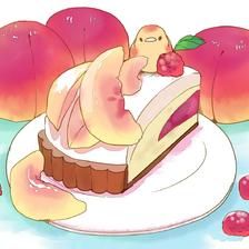 桃馅饼插画图片壁纸