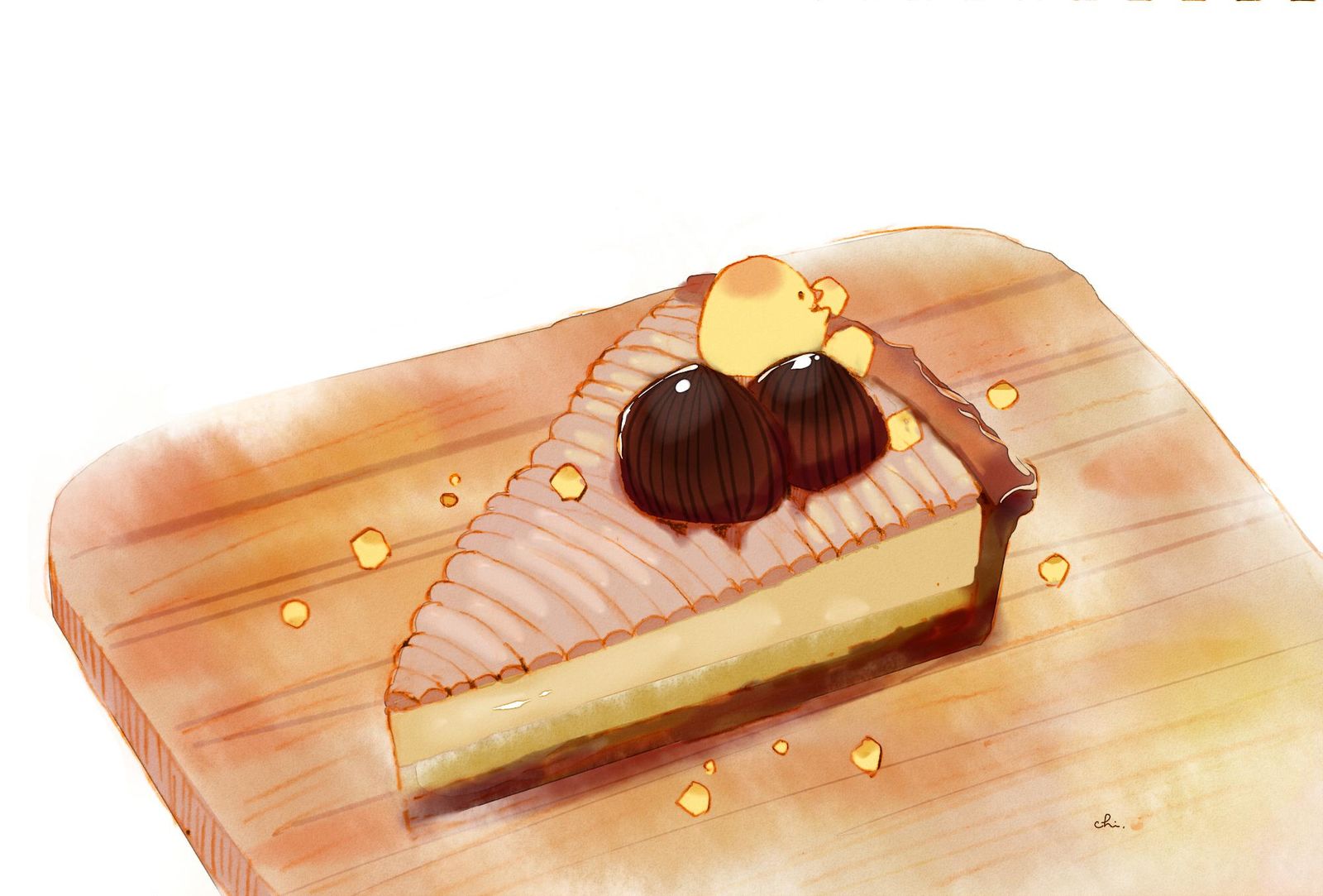 满是坚果的栗子蛋糕