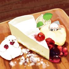 乳酪蛋糕插画图片壁纸