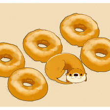 甜甜圈插画图片壁纸