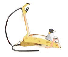 香蕉日-原创暑がりペンギンと寒がり子ペンギン