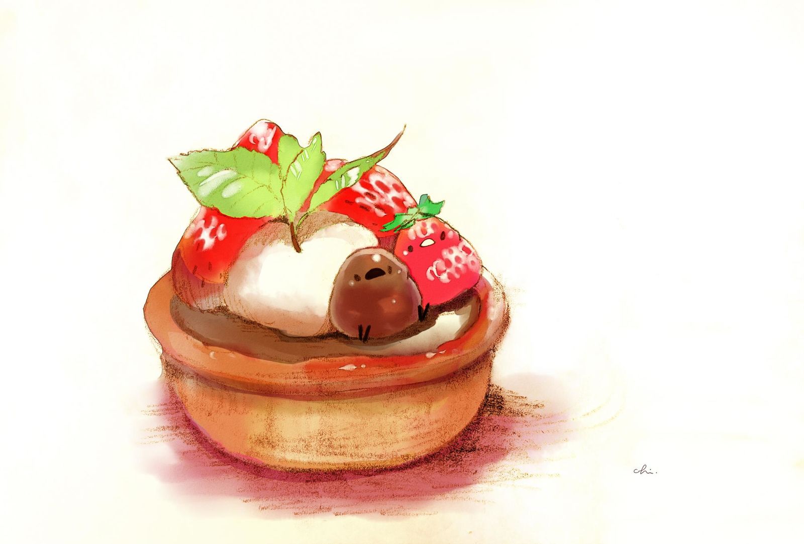 草莓巧克力挞挞-原创すいーとり