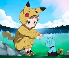 A PokéKid and his Pokémon