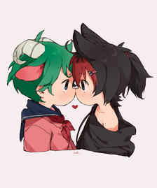 Eskimo Kisses!插画图片壁纸