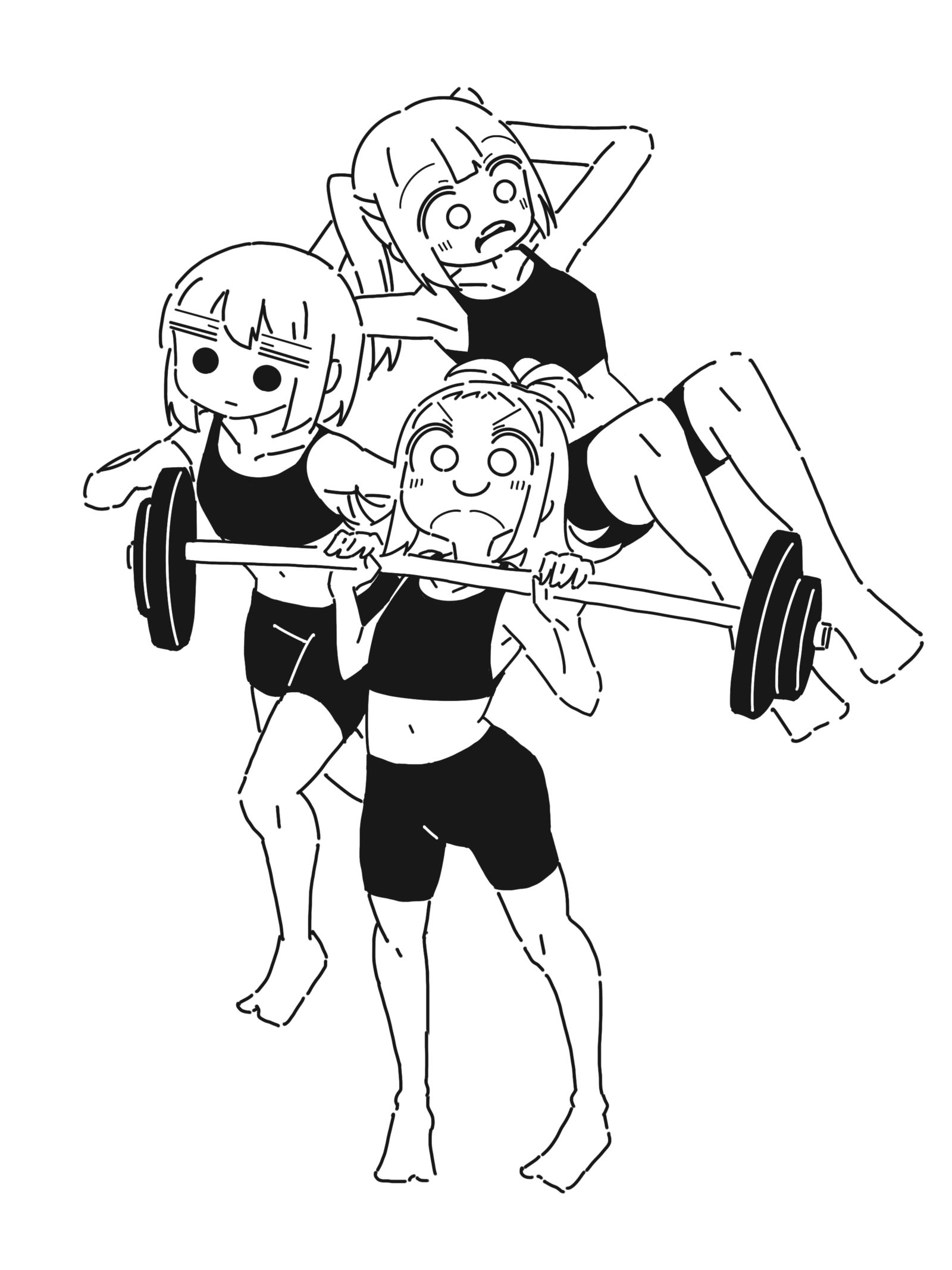 肌肉锻炼-原创女孩子
