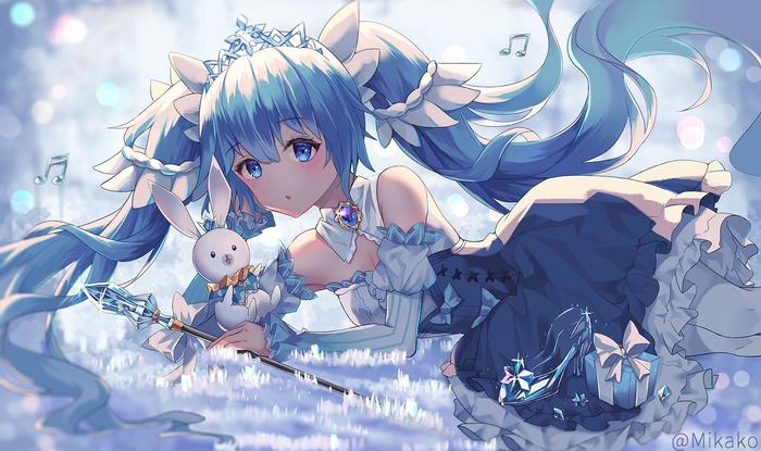 雪初音插画图片壁纸