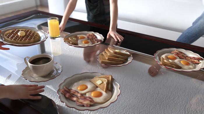 三姐妹的早饭：3Sister's Breakfast插画图片壁纸