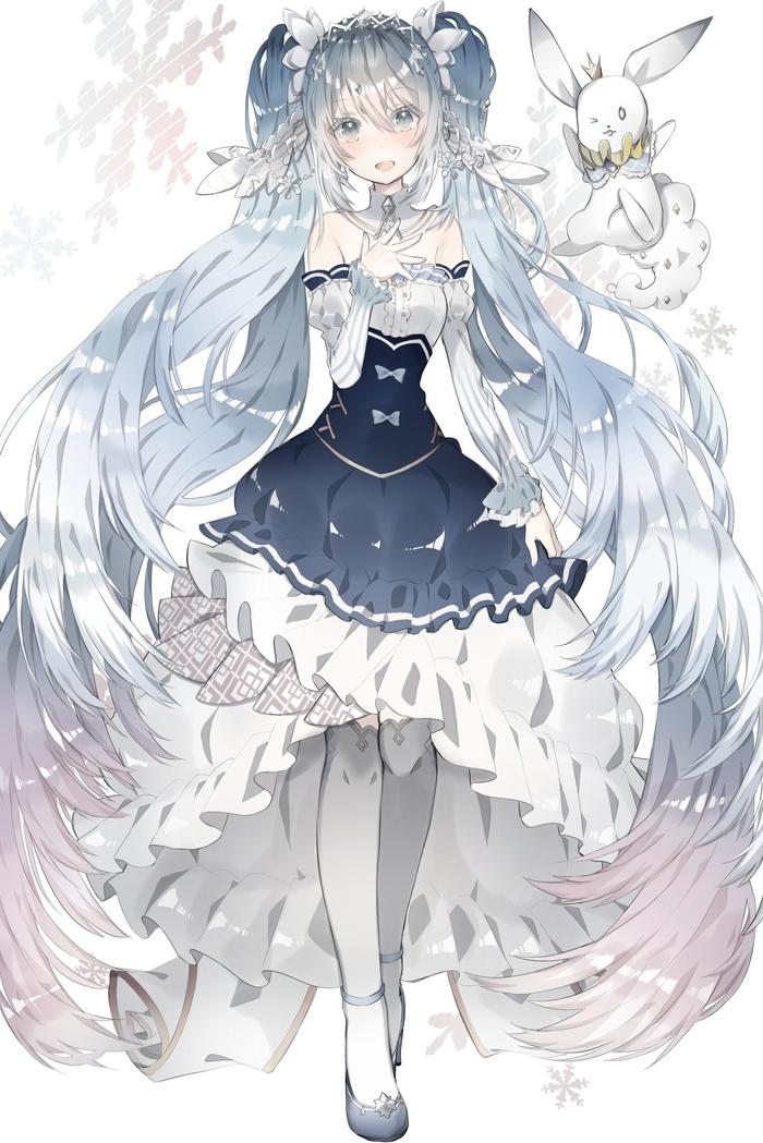 雪初音2019插画图片壁纸