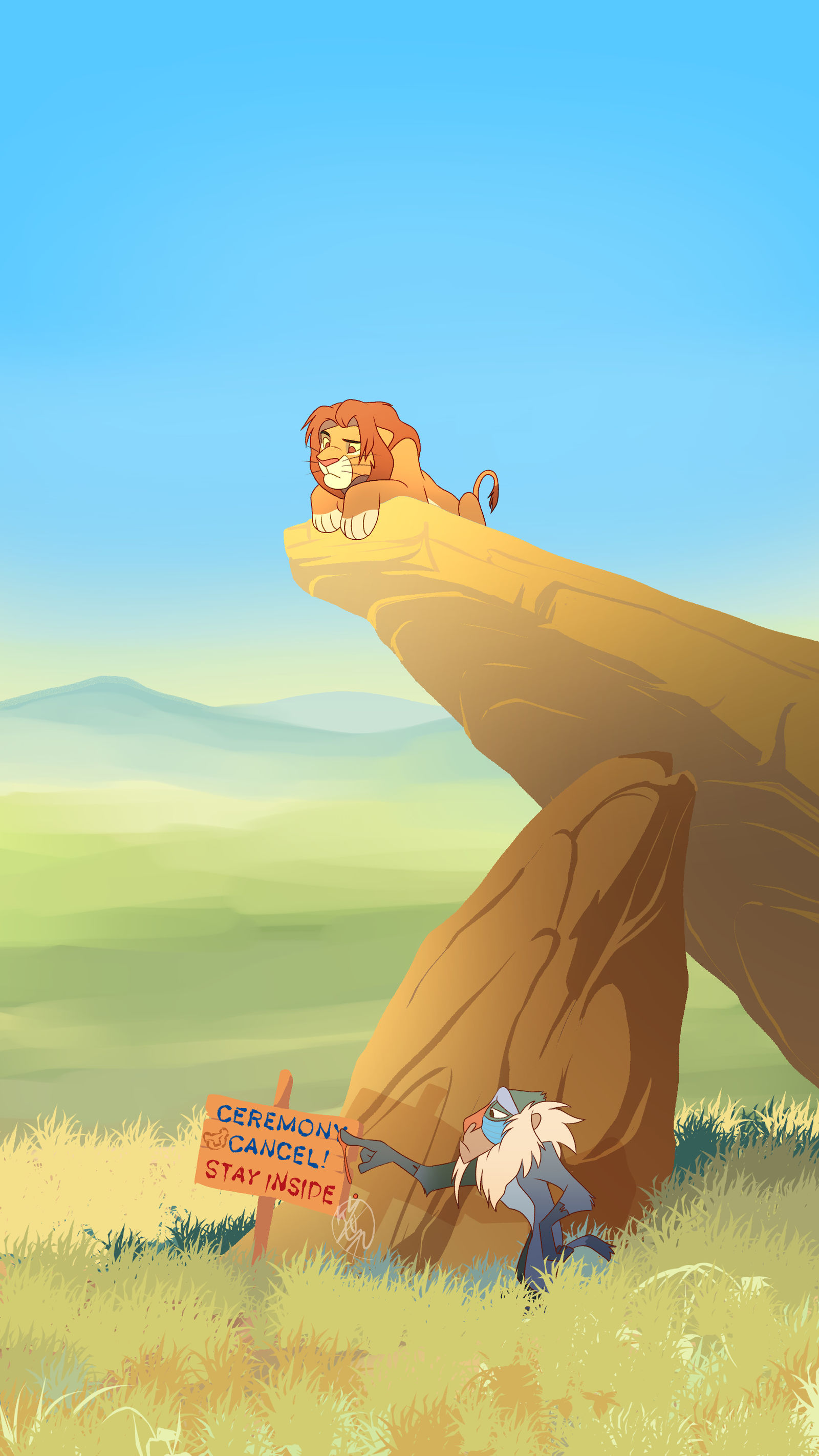 真面目に描いたライオンキング插画图片壁纸