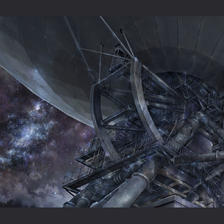 45m電波望遠鏡插画图片壁纸