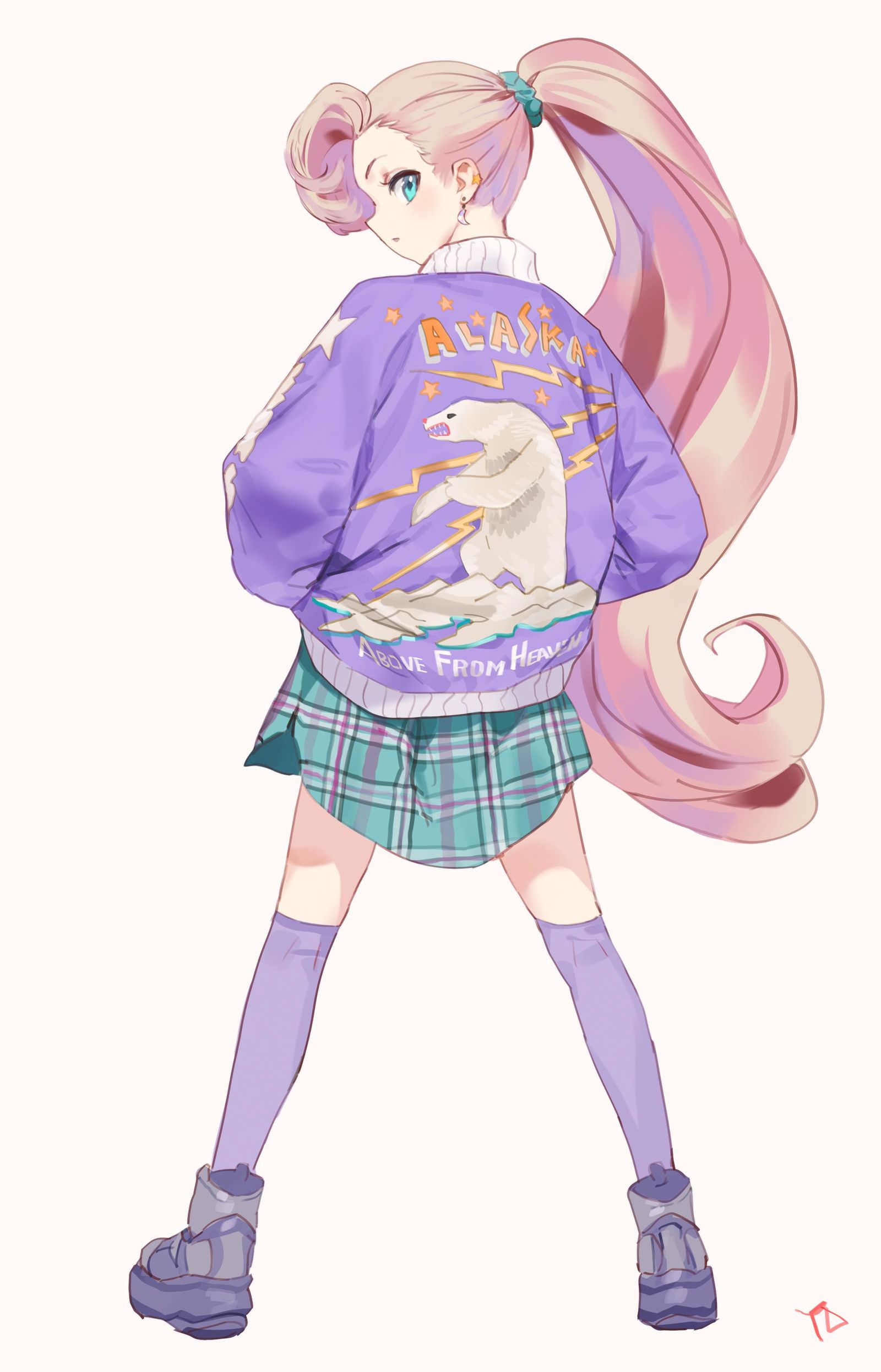 pastel girls插画图片壁纸