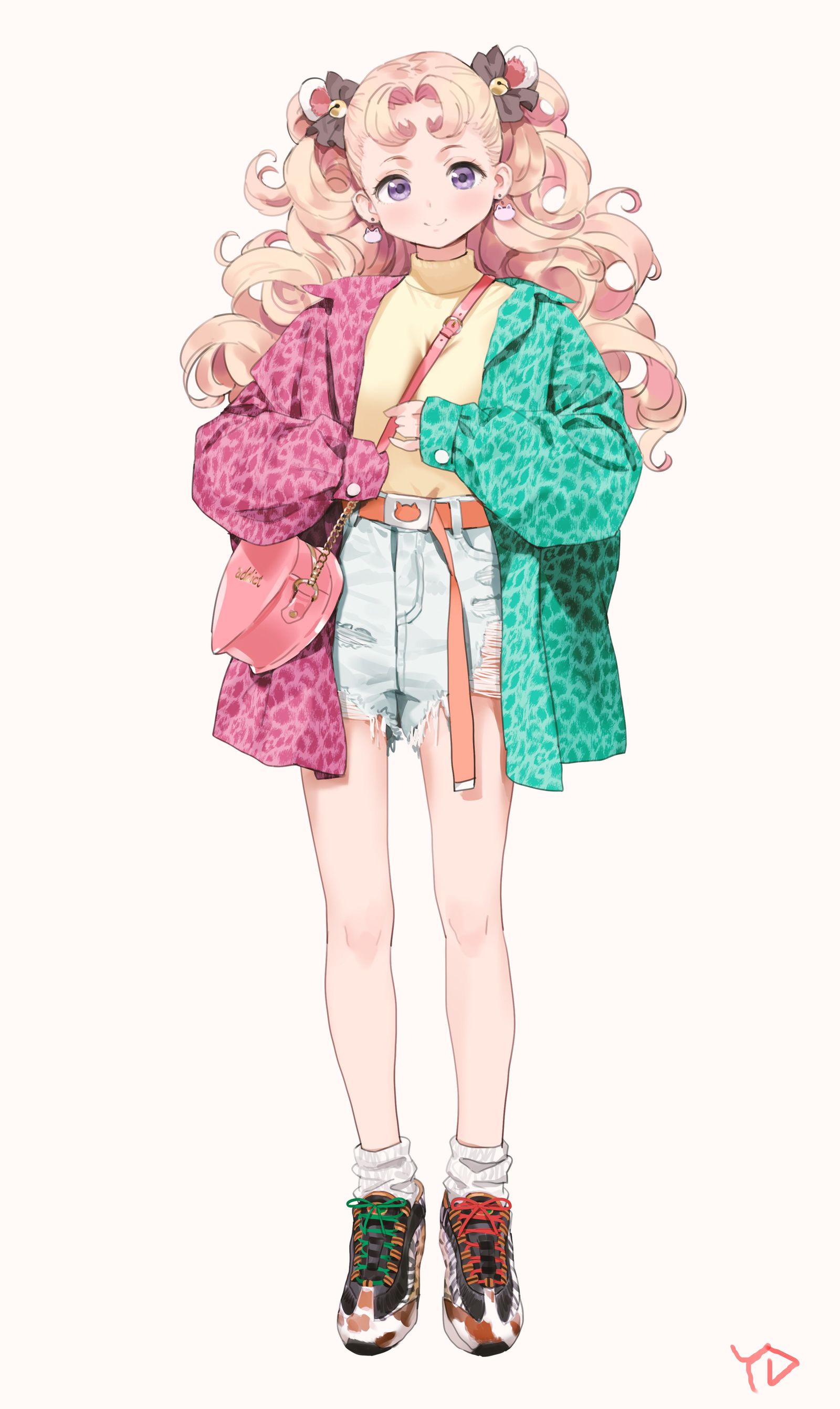 pastel girls插画图片壁纸