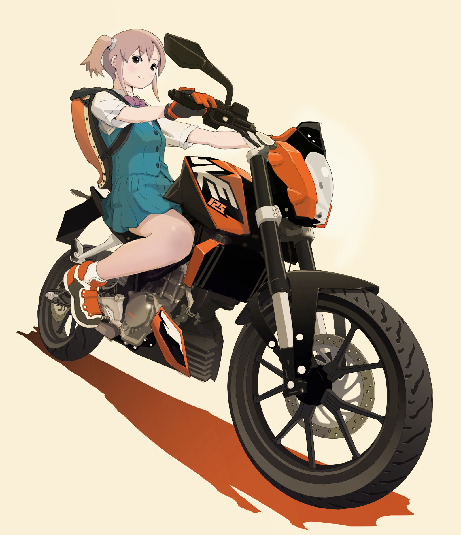 ノーヘルちゃん-女孩子摩托车