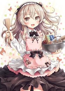 バレンタインに向けてチョコレートを手作りしようとする愛里寿ちゃん插画图片壁纸