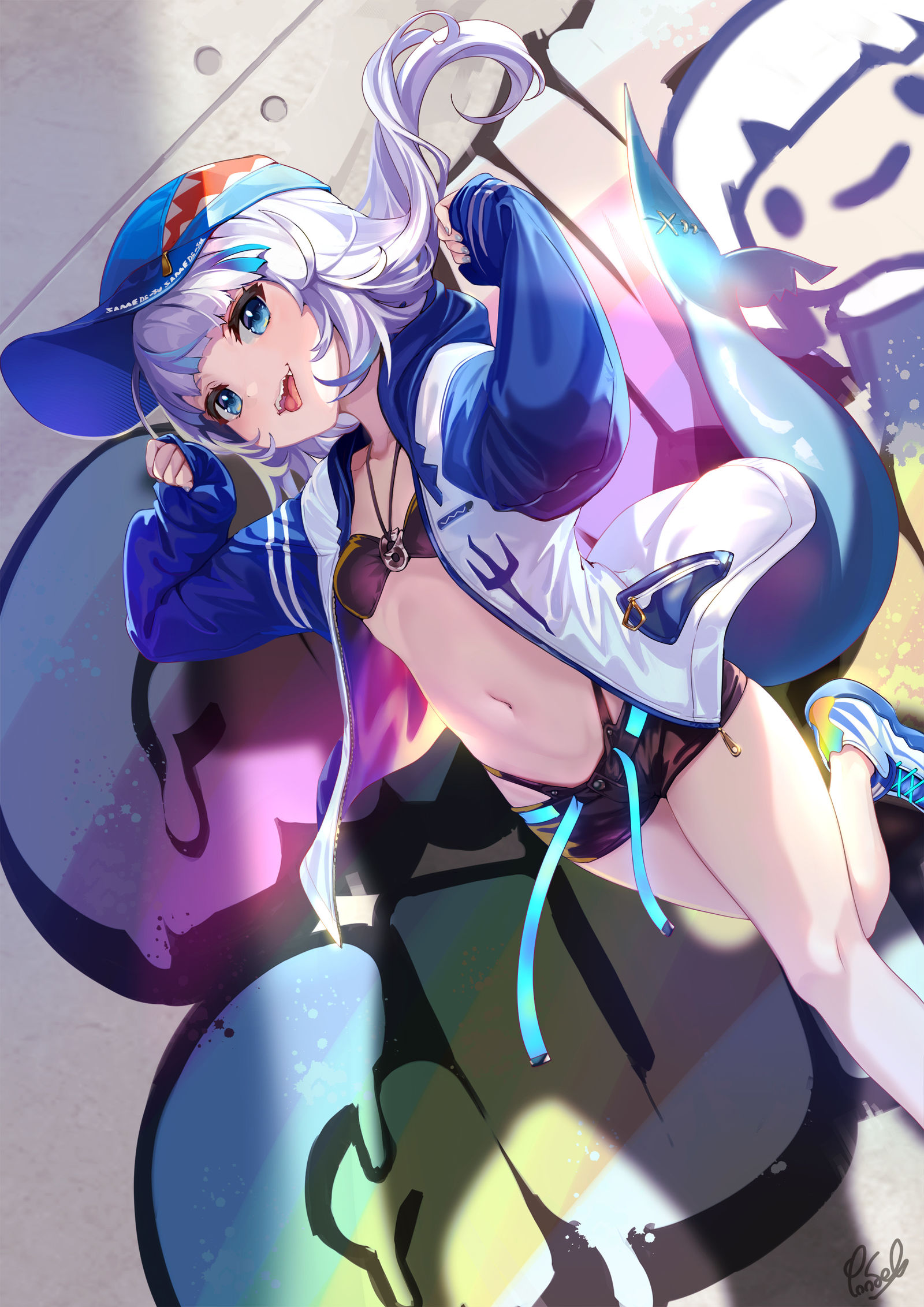 小盘腿插画图片壁纸