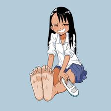 Nagatoro Bare Feet Drawing插画图片壁纸