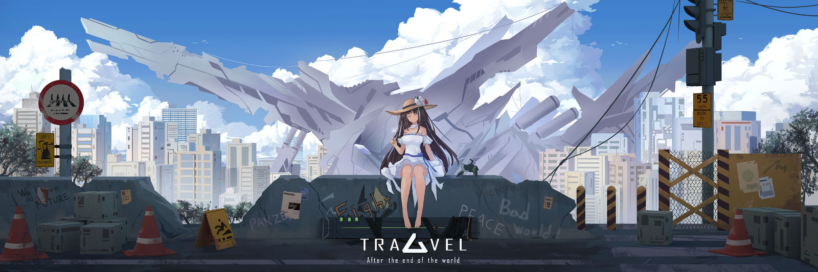 Travel after the end of world插画图片壁纸