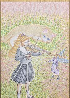 春天的调查通常是Karolina Protosenko的小提琴♡插画图片壁纸