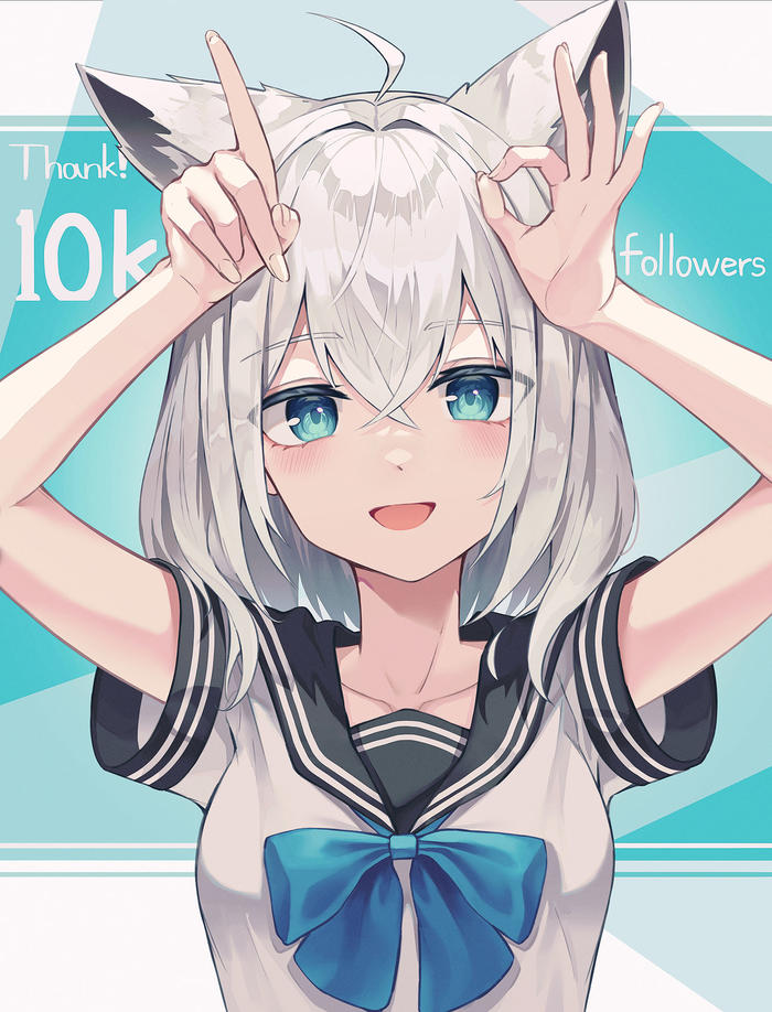 Thank you! 10K followers插画图片壁纸