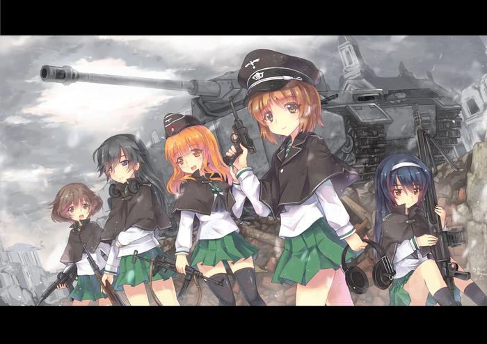 Girls und Panzer插画图片壁纸