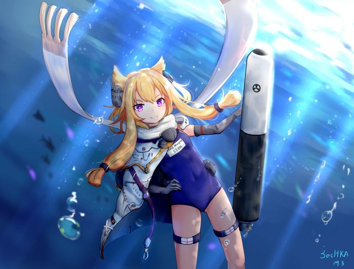 Warspite(nuclear submarine ver.)插画图片壁纸