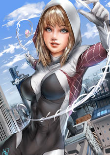 Spider gwen插画图片壁纸