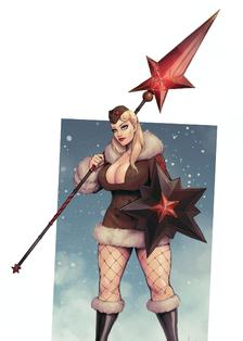 Red Star Athena (SMITE)插画图片壁纸