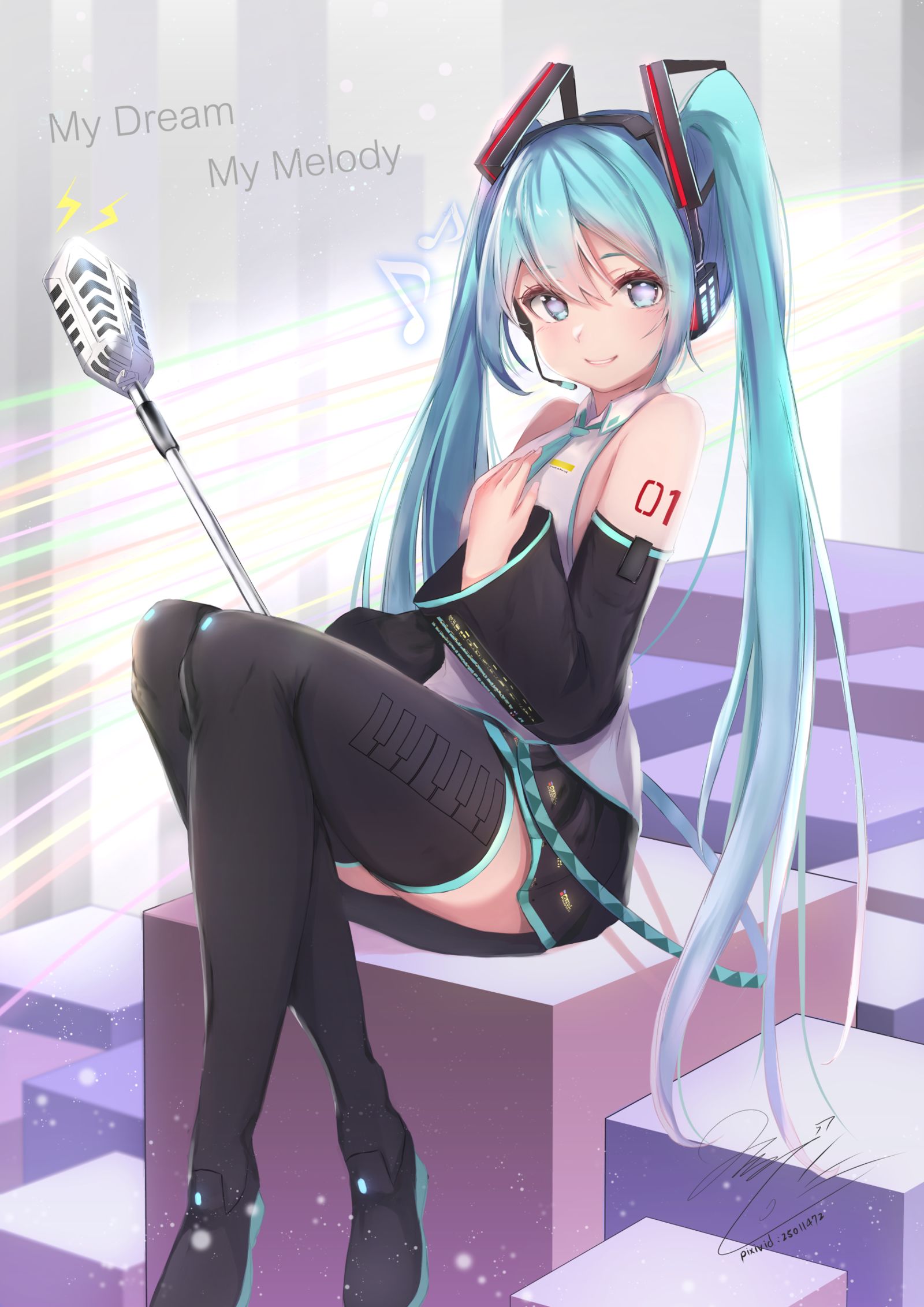 初音未来插画图片壁纸