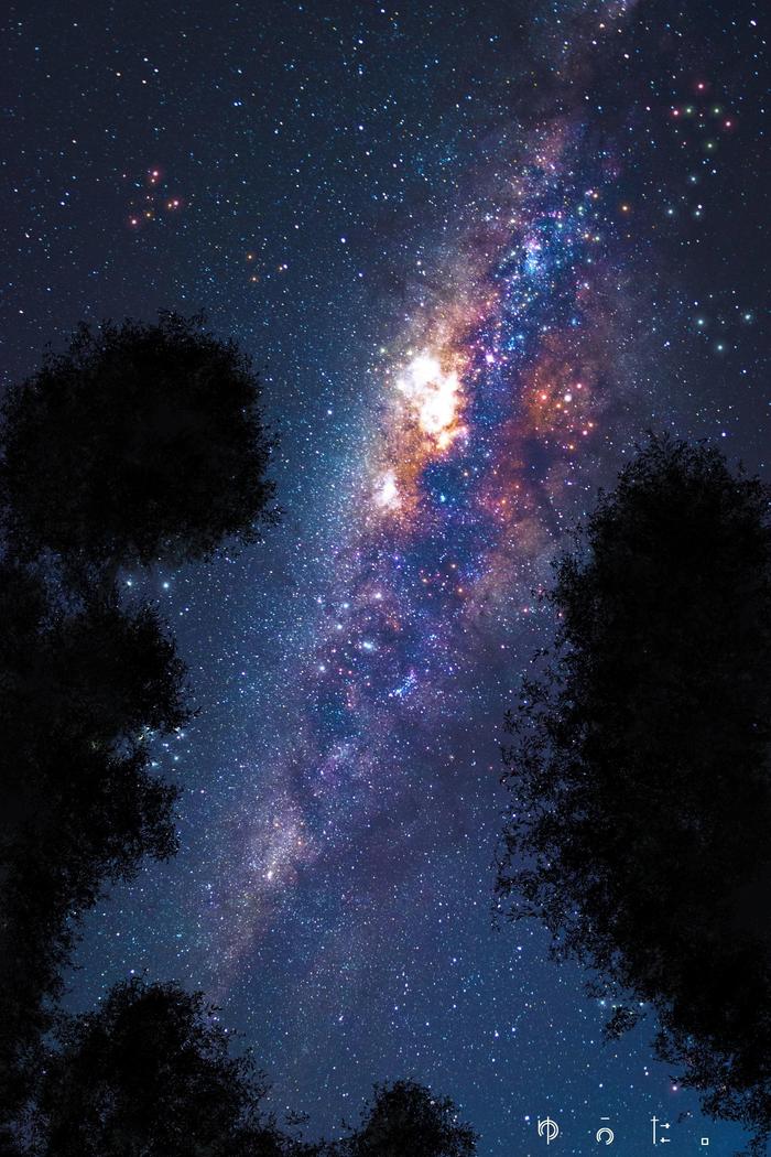 Milky Way插画图片壁纸