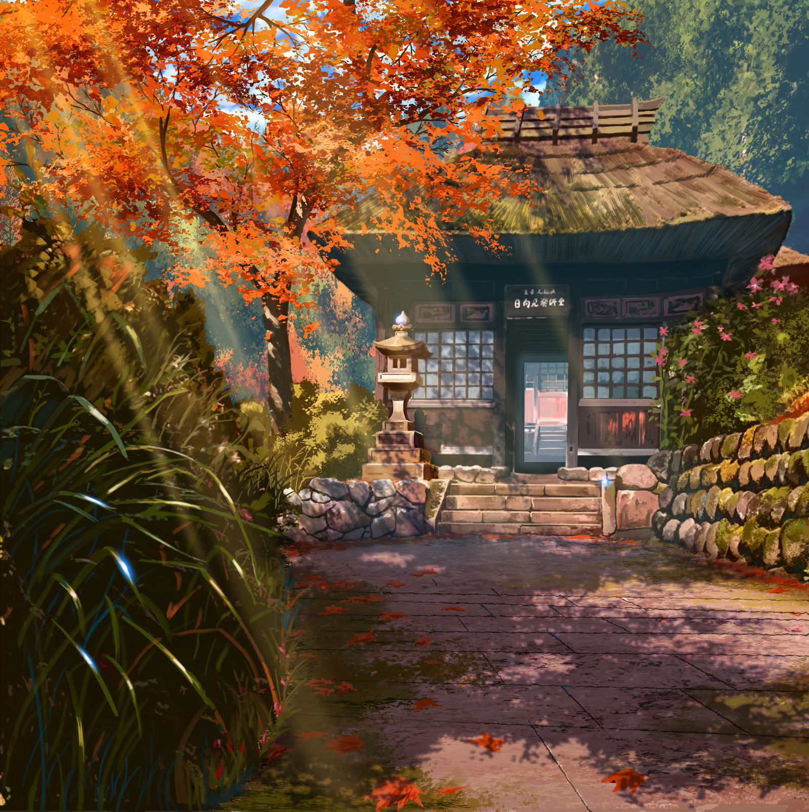 秋天的寺院
