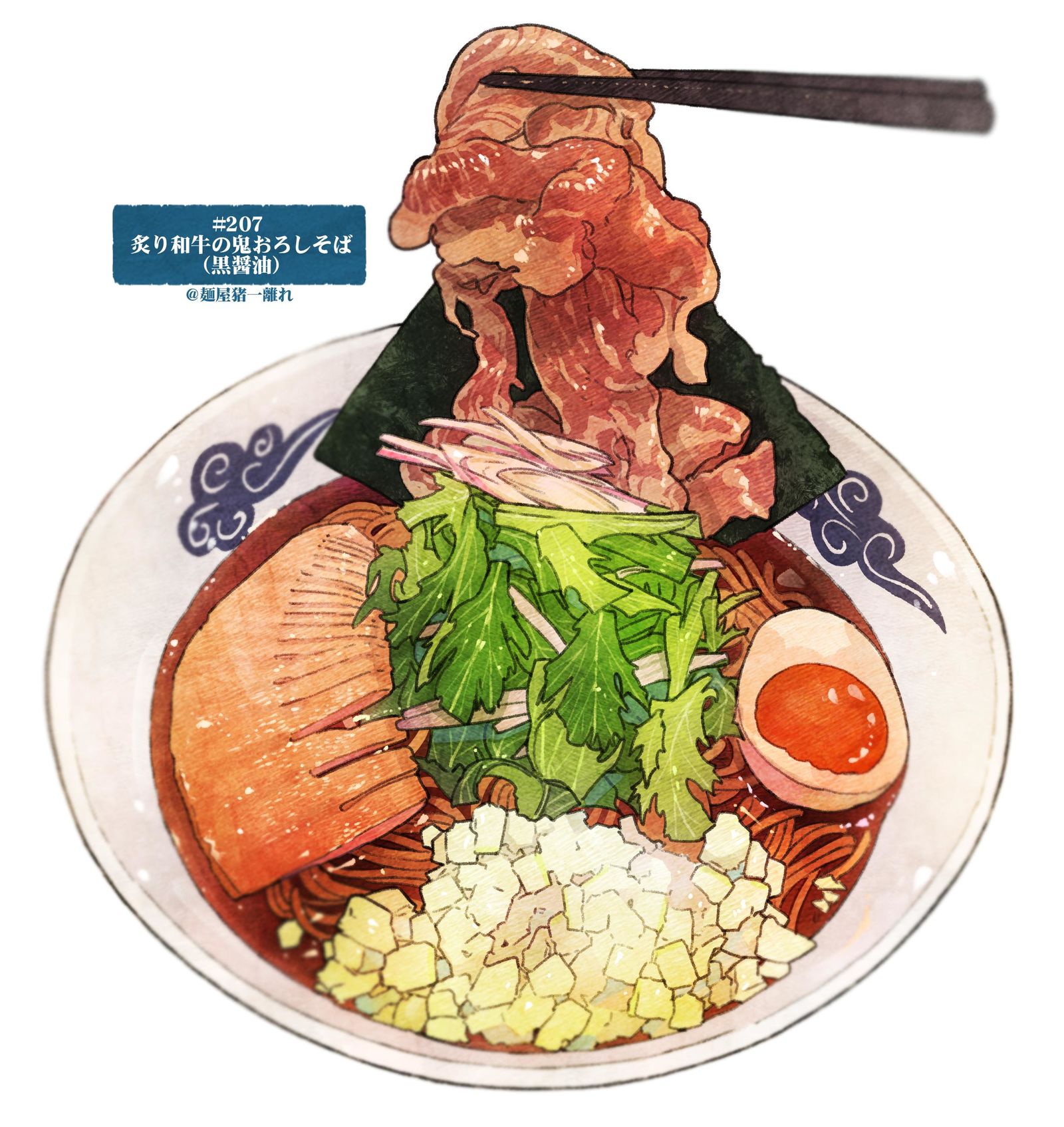 #日刊米饭与故事【201-210餐目】总结插画图片壁纸