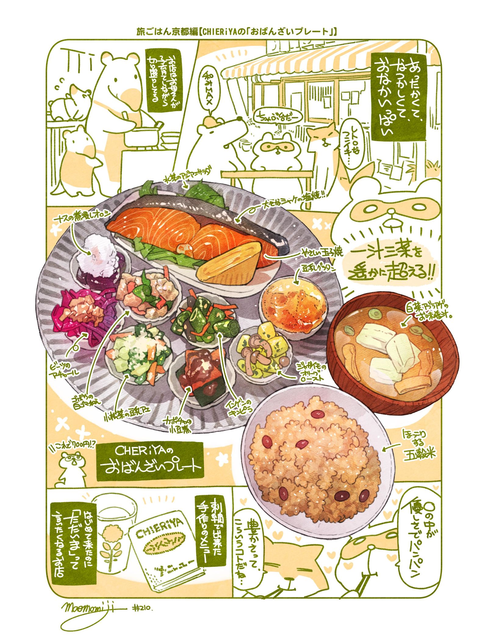 #日刊米饭与故事【201-210餐目】总结插画图片壁纸