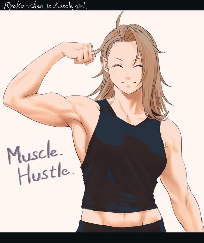  Muscle pose 插画图片壁纸