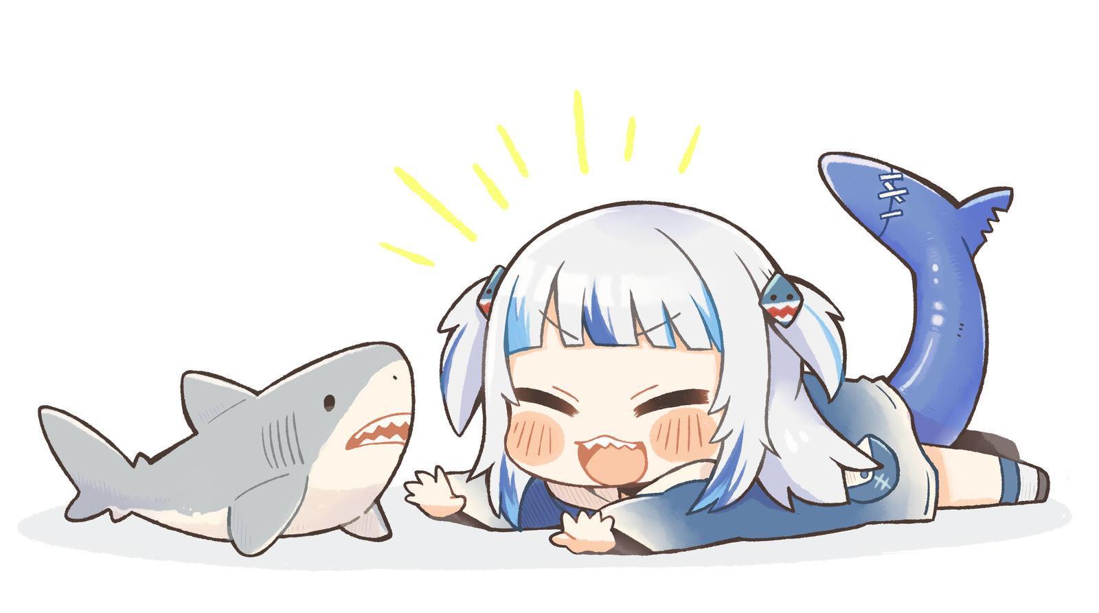 ＼shark!／插画图片壁纸