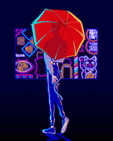 Nyaon street插画图片壁纸