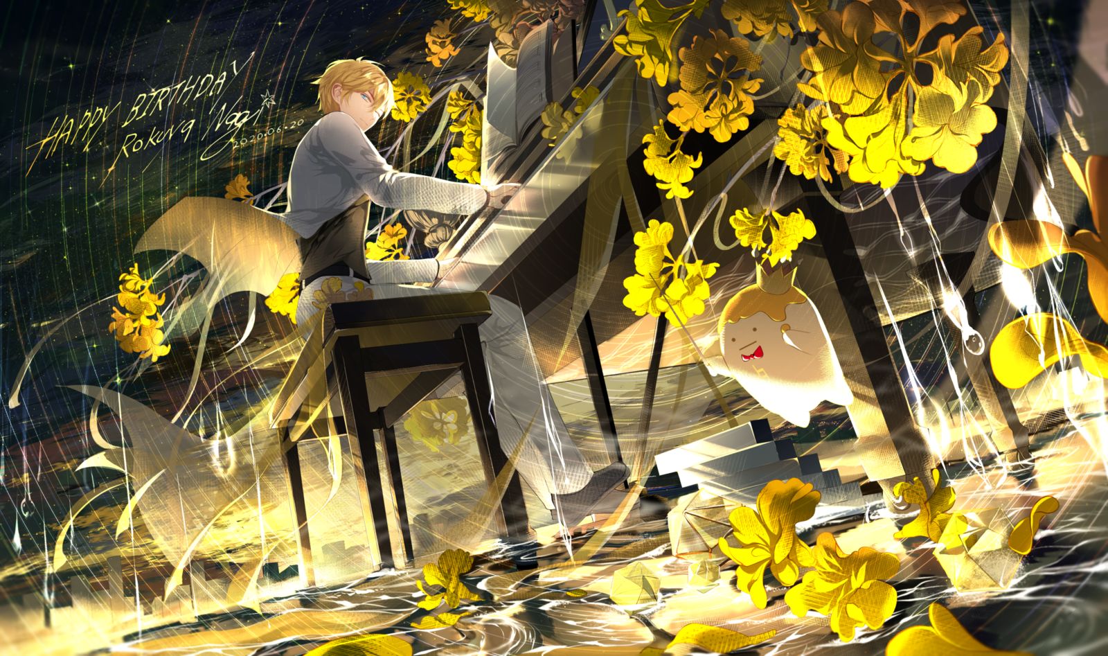 六弥直人-ピアノを弾く男孩子