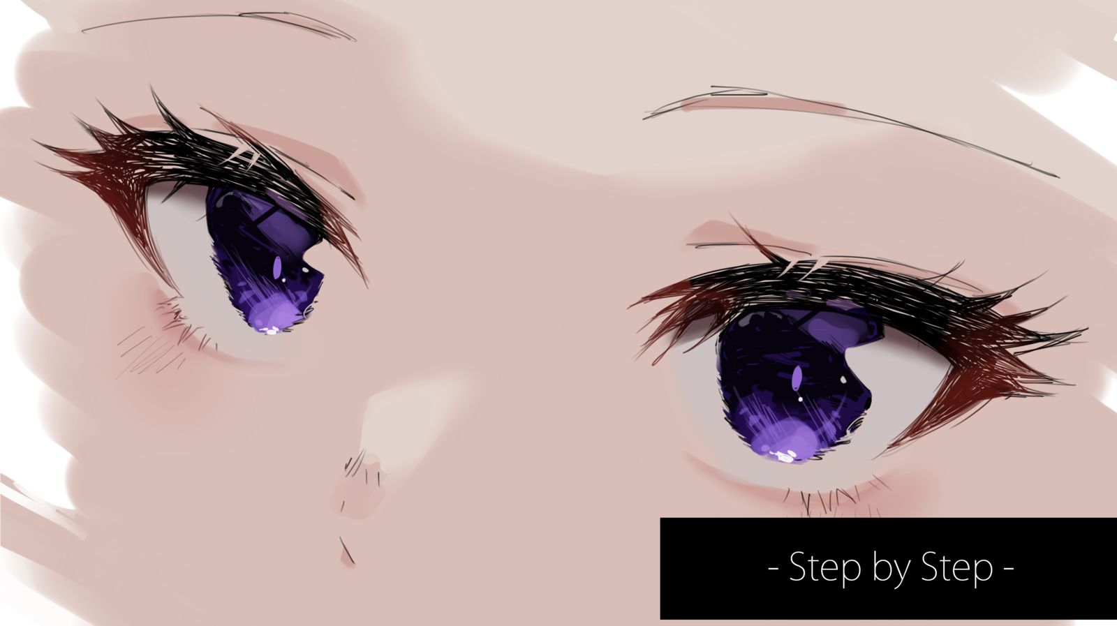 花王-Making--画眼睛的方法作画过程