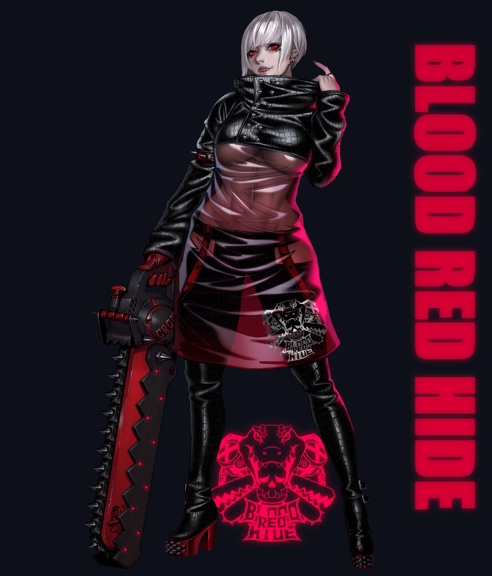 Blood red hide插画图片壁纸