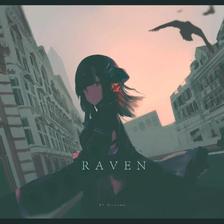 raven插画图片壁纸