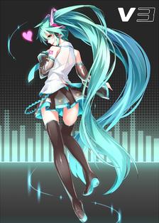 初音未来V3插画图片壁纸