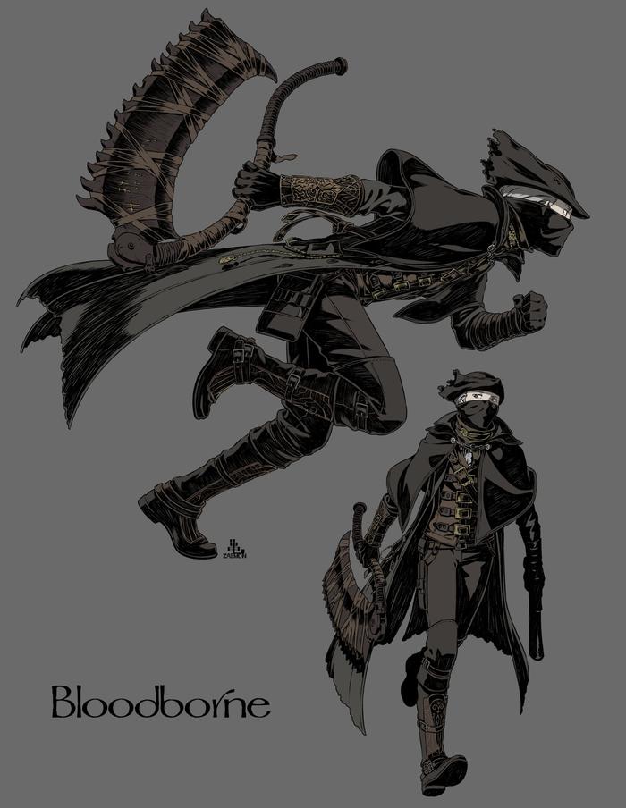 Bloodborne log1插画图片壁纸