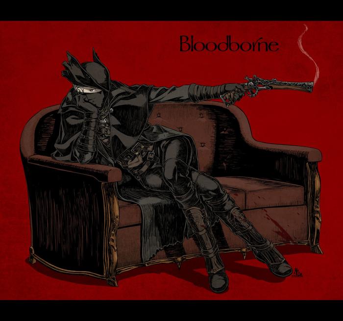 Bloodborne log1插画图片壁纸