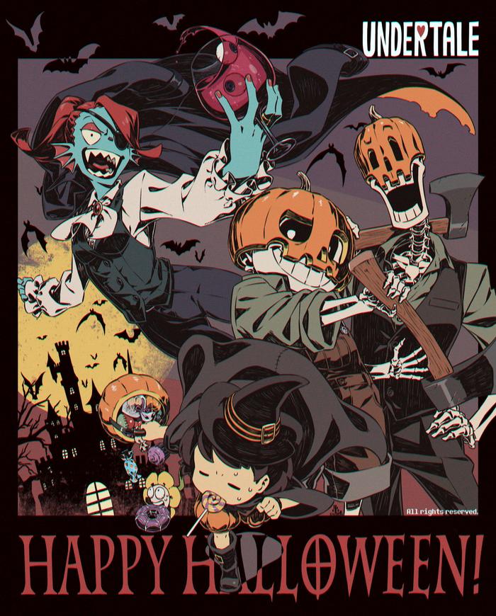 UNDERTALE Halloween! 2插画图片壁纸