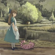 爱丽丝梦游仙境插画图片壁纸