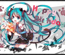 Happy birthday！miku！