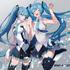 初音&机娘初音插画图片壁纸