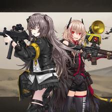 UMP 45 & M4 SOPMODII插画图片壁纸